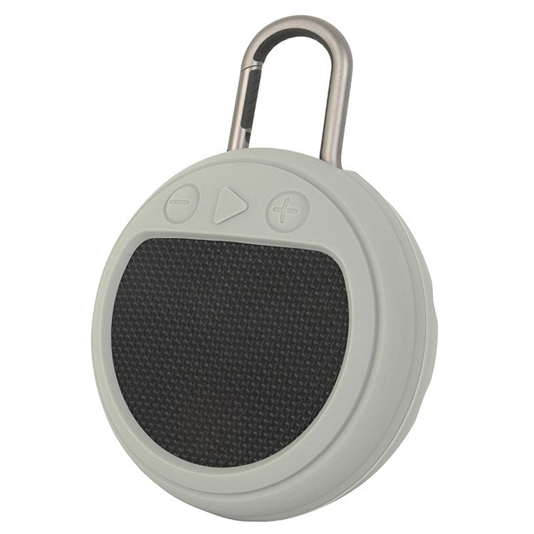 For JBL Clip3 Bluetooth Speaker Protective Case Shockproof Silicone Cover - Grey