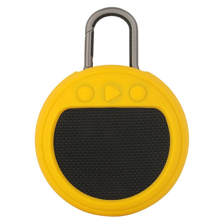 For JBL Clip3 Bluetooth Speaker Protective Case Shockproof Silicone Cover - Yellow