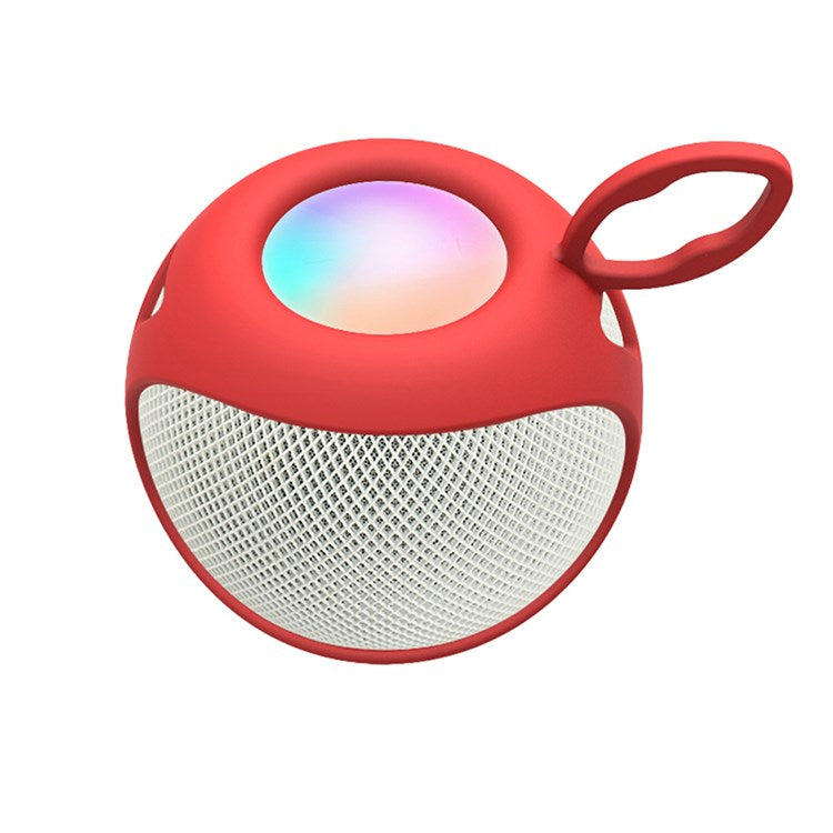 For Apple HomePod mini Silicone Protective Cover Bluetooth Speaker Portable Carrying Case - Red