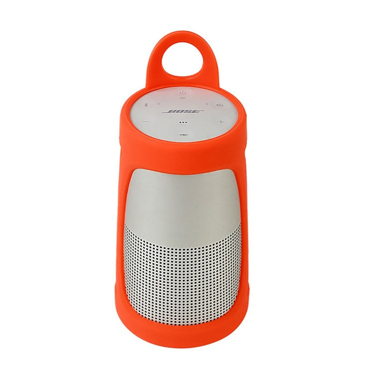 For BOSE Soundlink Revolve Bluetooth Speaker Silicone Carrying Case Anti-scratch Good Protective Cover - Orange