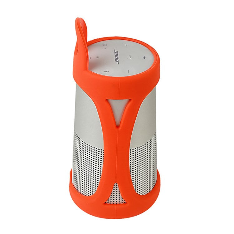 For BOSE Soundlink Revolve Bluetooth Speaker Silicone Carrying Case Anti-scratch Good Protective Cover - Orange