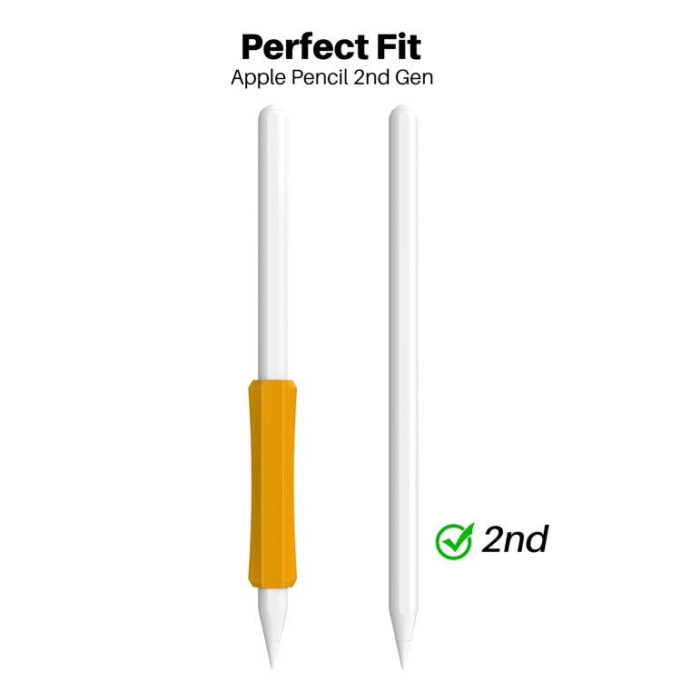 AHASTYLE PT-LC03 For Apple Pencil (1st Generation) / (2nd Generation) Pen Grip Non-Slip Protective Sleeve Silicone Stylus Pen Grip Cover - Purple