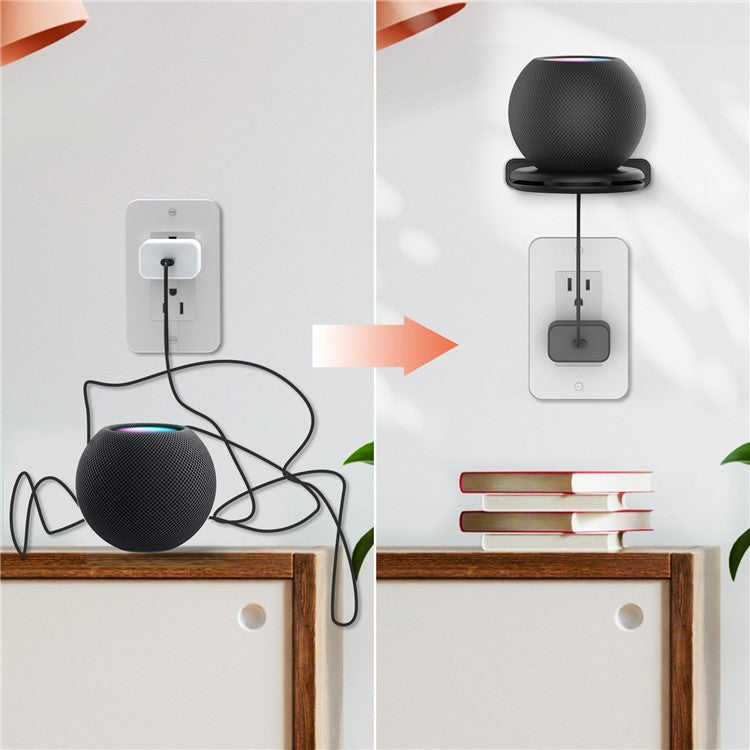 AHASTYLE PT149 For Apple HomePod Mini Smart Speaker Wall Mount Holder Bracket Hanger - Black