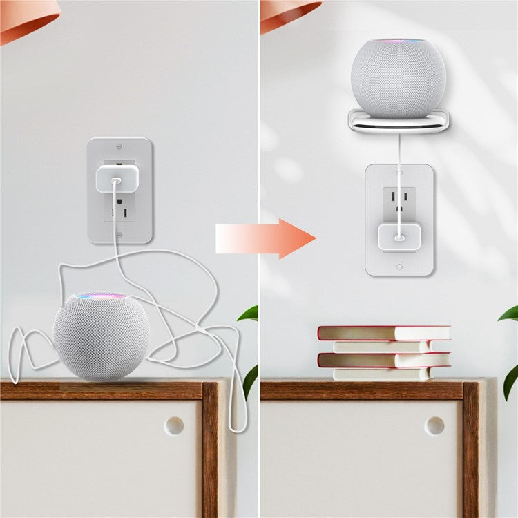 AHASTYLE PT149 For Apple HomePod Mini Smart Speaker Wall Mount Holder Bracket Hanger - White