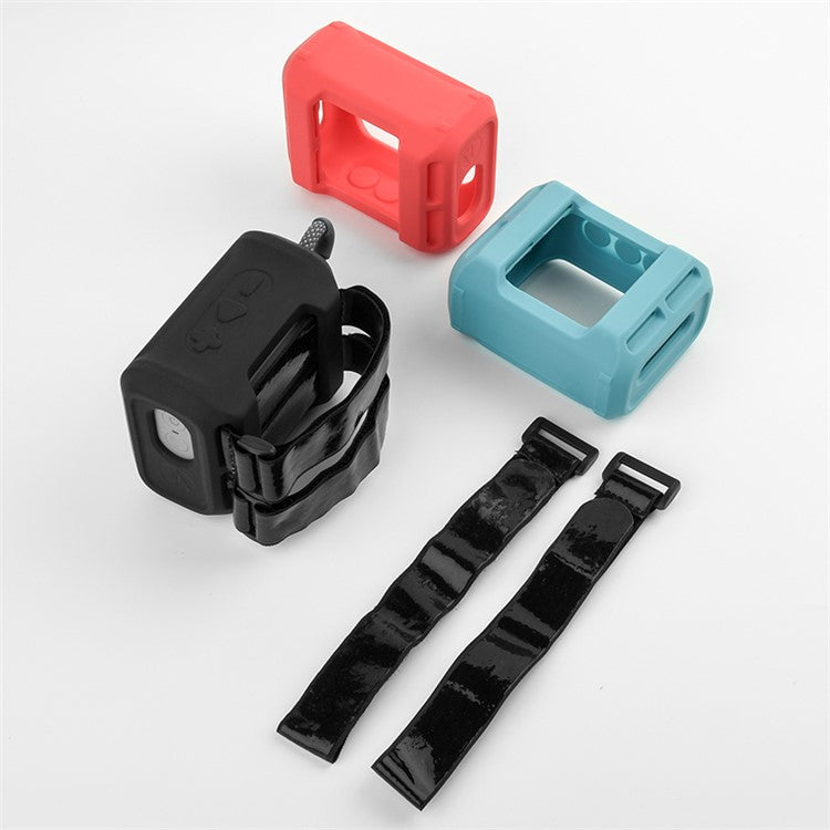 LIGHTNING POWER Silicone Case for JBL GO3 Portable Speaker Sleeve Protective Cover with Strap - Black