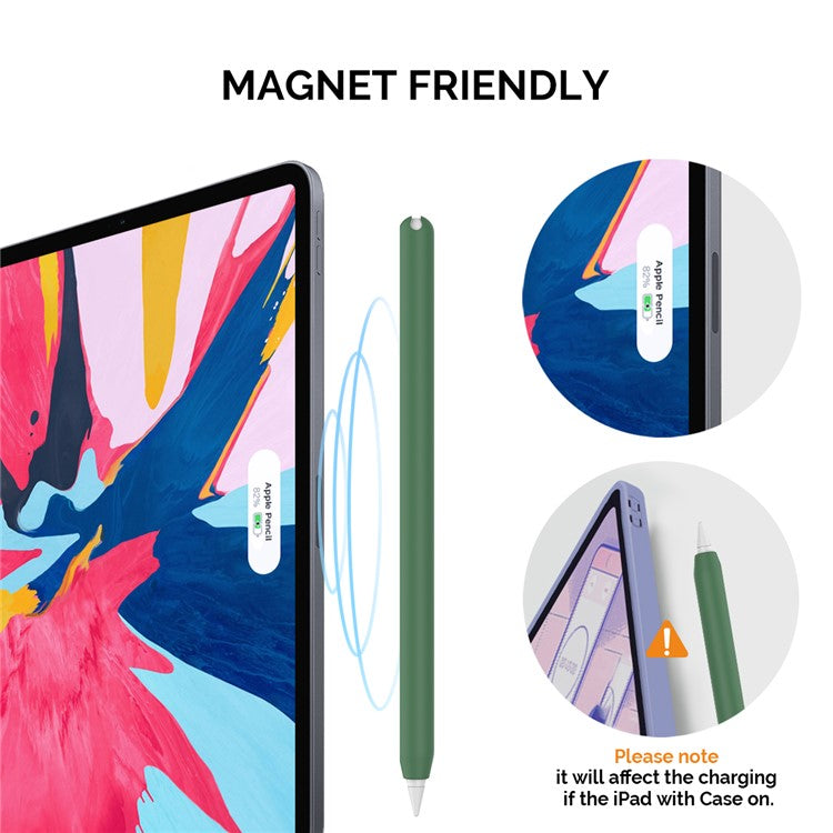 AHASTYLE PT65 Silicone Case for Apple Pencil (2nd Generation), Stylus Pen Protective Sleeve Cover - Alpine Green