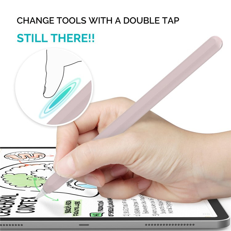 AHASTYLE PT65 Silicone Case for Apple Pencil (2nd Generation), Stylus Pen Protective Sleeve Cover - Pink