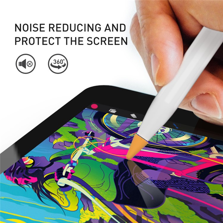 AHASTYLE PT107 8Pcs for Apple Pencil (2nd Generation) / (1st Generation) Pen Tip Cover Stylus Pen Nib Silicone Sleeve - 8 Color Mix
