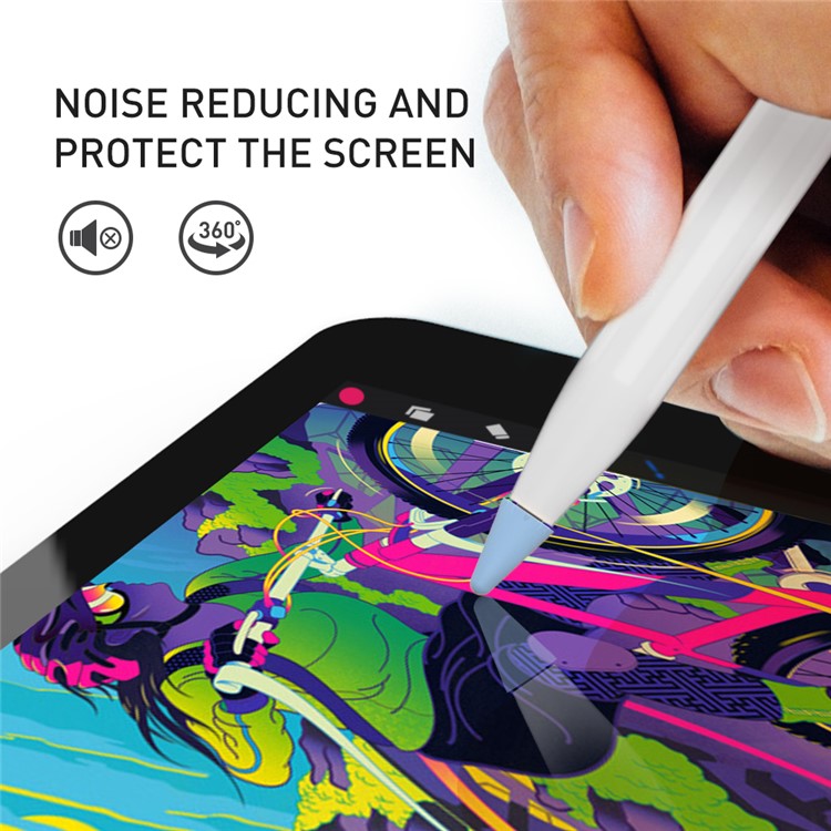 AHASTYLE PT107 8Pcs for Apple Pencil (2nd Generation) / (1st Generation) Pen Tip Cover Stylus Pen Nib Silicone Sleeve - White / Black / Grey / Blue Mix