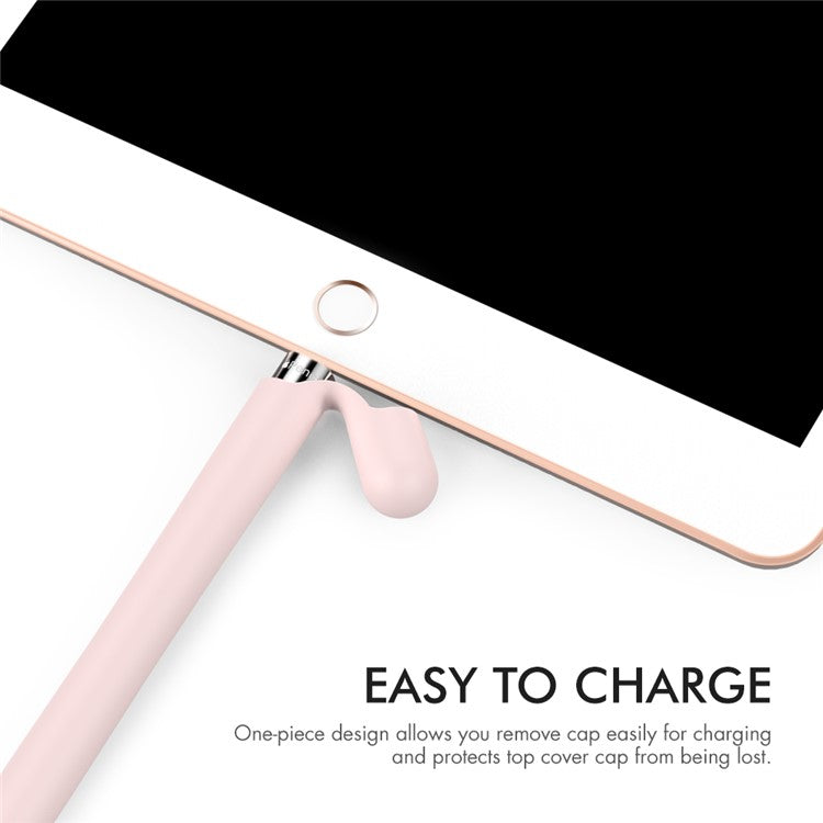 AHASTYLE PT93 Silicone Case for Apple Pencil (1st Generation), Stylus Pen Sleeve Skin-touch Capacitive Pen Cover - Pink