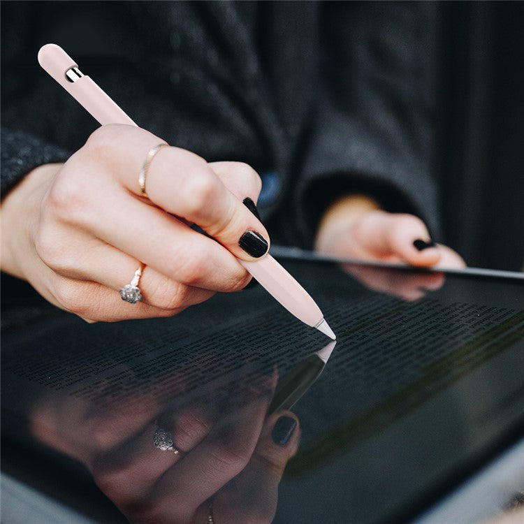 AHASTYLE PT93 Silicone Case for Apple Pencil (1st Generation), Stylus Pen Sleeve Skin-touch Capacitive Pen Cover - Pink