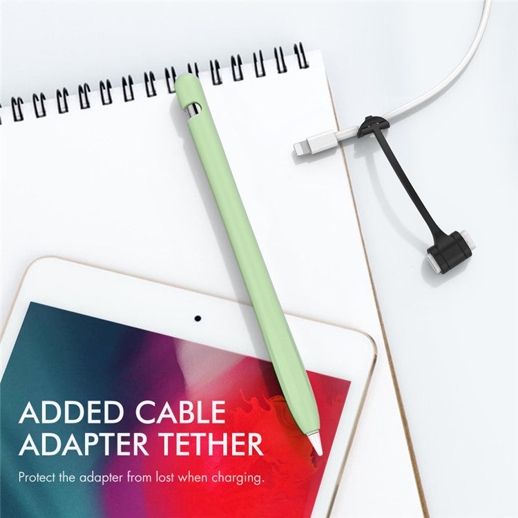 AHASTYLE PT93 Silicone Case for Apple Pencil (1st Generation), Stylus Pen Sleeve Skin-touch Capacitive Pen Cover - Avocado Green