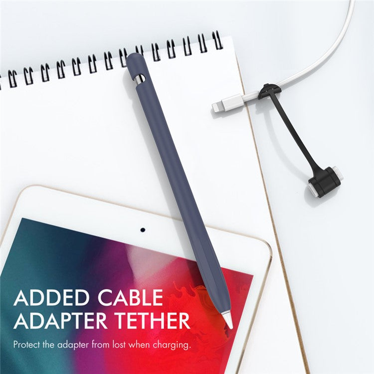 AHASTYLE PT93 Silicone Case for Apple Pencil (1st Generation), Stylus Pen Sleeve Skin-touch Capacitive Pen Cover - Midnight Blue