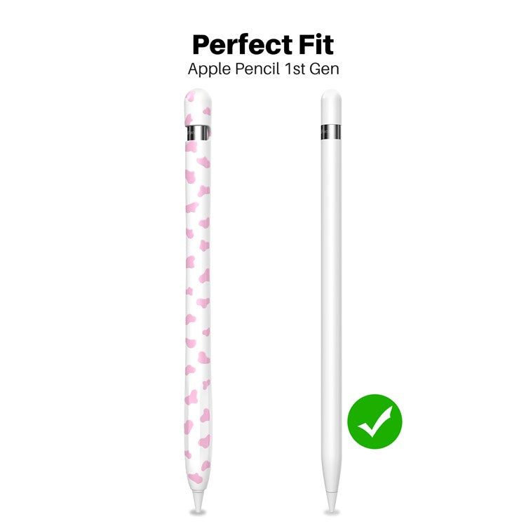 AHASTYLE PT93CW Silicone Skin Case for Apple Pencil (1st Generation), Skin-touch Stylus Pen Protective Cover - Pink