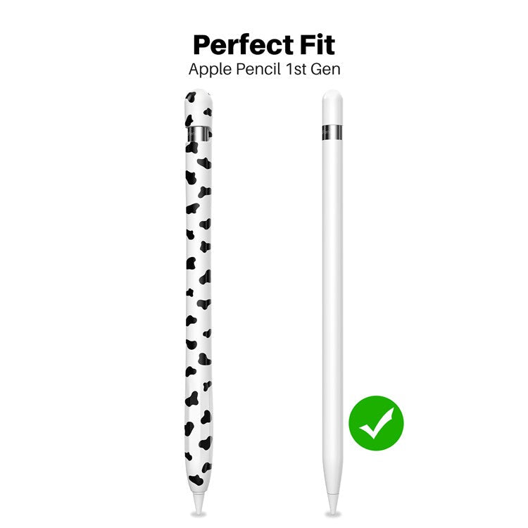 AHASTYLE PT93CW Silicone Skin Case for Apple Pencil (1st Generation), Skin-touch Stylus Pen Protective Cover - Black