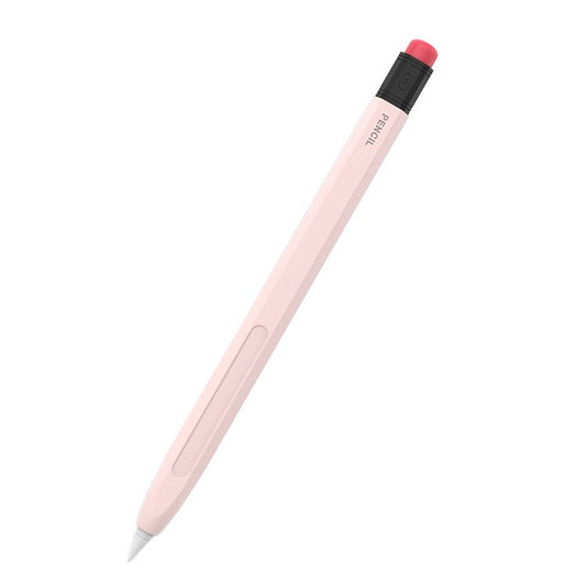 AHASTYLE PT180-2 For Apple Pencil Pro / Pencil (2nd Generation) Retro Silicone Protective Sleeve Capacitive Stylus Pen Anti-Drop Cover - Pink