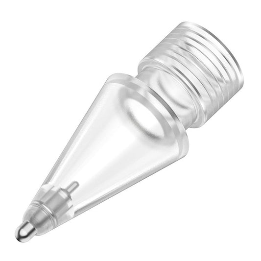 AHASTYLE WG58 For Apple Pencil 2nd / 1st Generation Capacitive Stylus Pen Nib Replacement Touch Screen Pen Tip - Transparent / 3.5mm Silver Nib