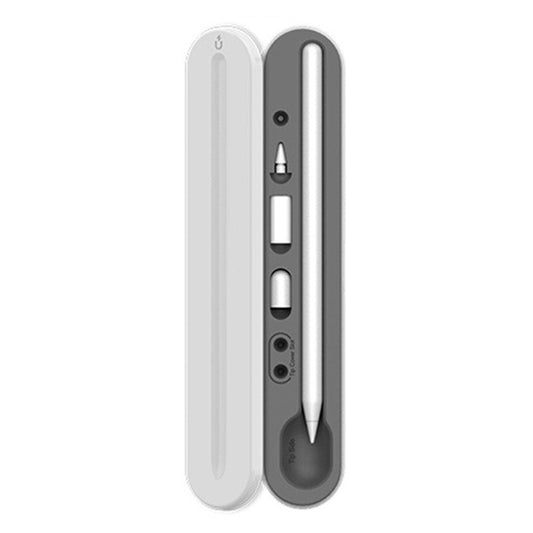 AHASTYLE PT121 Storage Box for Apple Pencil 1st / 2nd Generation Magnetic Stylus Pen Protective Case - White