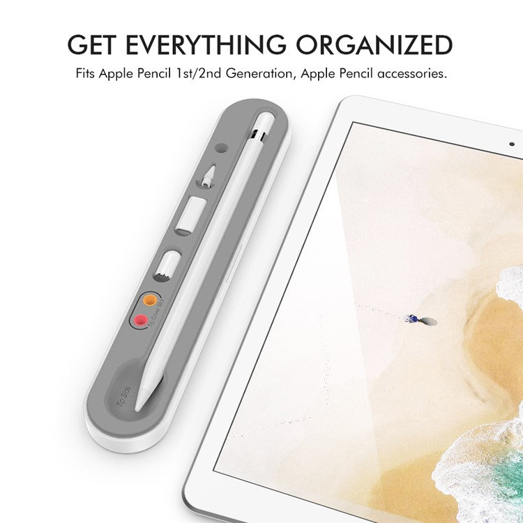 AHASTYLE PT121 Storage Box for Apple Pencil 1st / 2nd Generation Magnetic Stylus Pen Protective Case - Blue