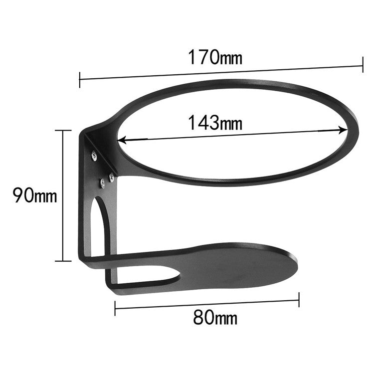 For Apple HomePod 2 2023 Speaker Aluminum Alloy Wall Hanger Wall-Mounted Hanging Holder Mounting Bracket - Black