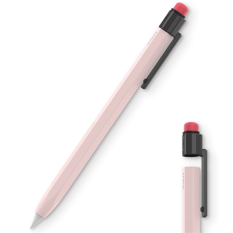 AHASTYLE PT80-2-K For Apple Pencil 2nd Generation Soft Silicone Cover Stylus Pen Anti-drop Sleeve - Pink