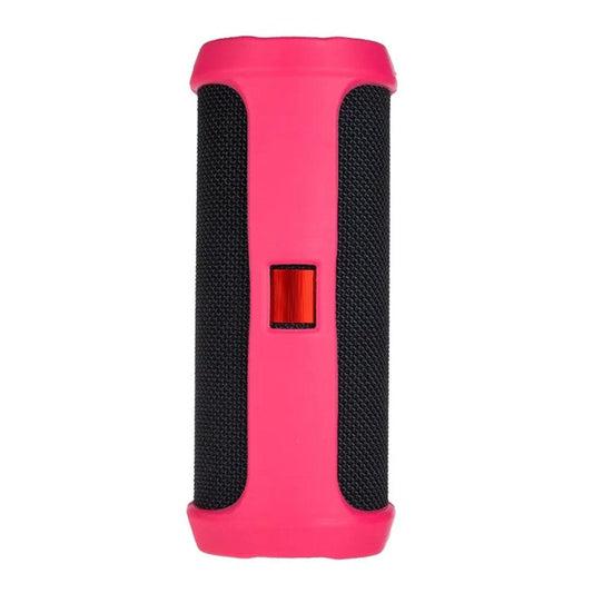 For JBL Flip4 Bluetooth Speaker Soft Silicone Case Anti-scratch Protective Cover - Rose