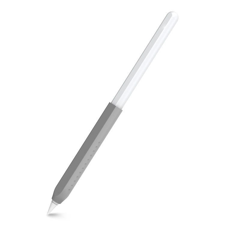 AHASTYLE PT182 For Apple Pencil (1st Generation) / (2nd Generation) Silicone Grip Holder Protective Sleeve Cover - Grey