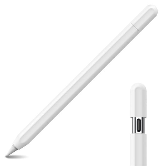 AHASTYLE PT65-3 For Apple Pencil (USB-C) Silicone Sleeve Anti-Drop Pencil Protective Cover - White