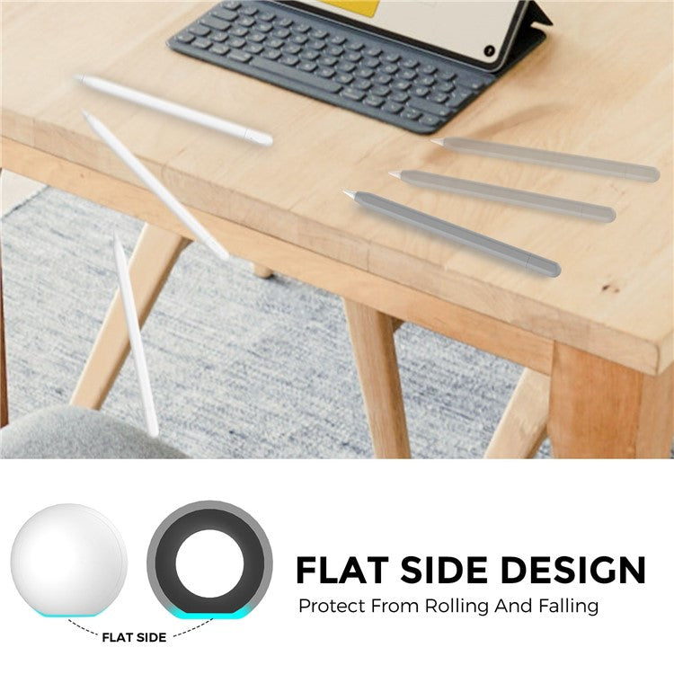 AHASTYLE PT65-3 For Apple Pencil (USB-C) Silicone Sleeve Anti-Drop Pencil Protective Cover - Grey