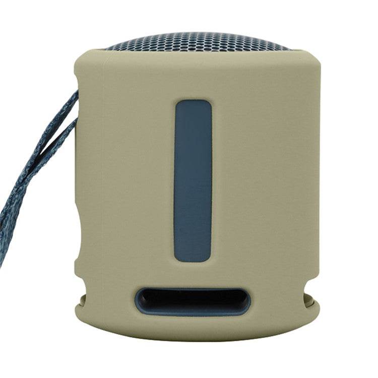 For Sony SRS-XB13 Portable Speaker Sleeve Silicone Case Protective Cover - Taupe