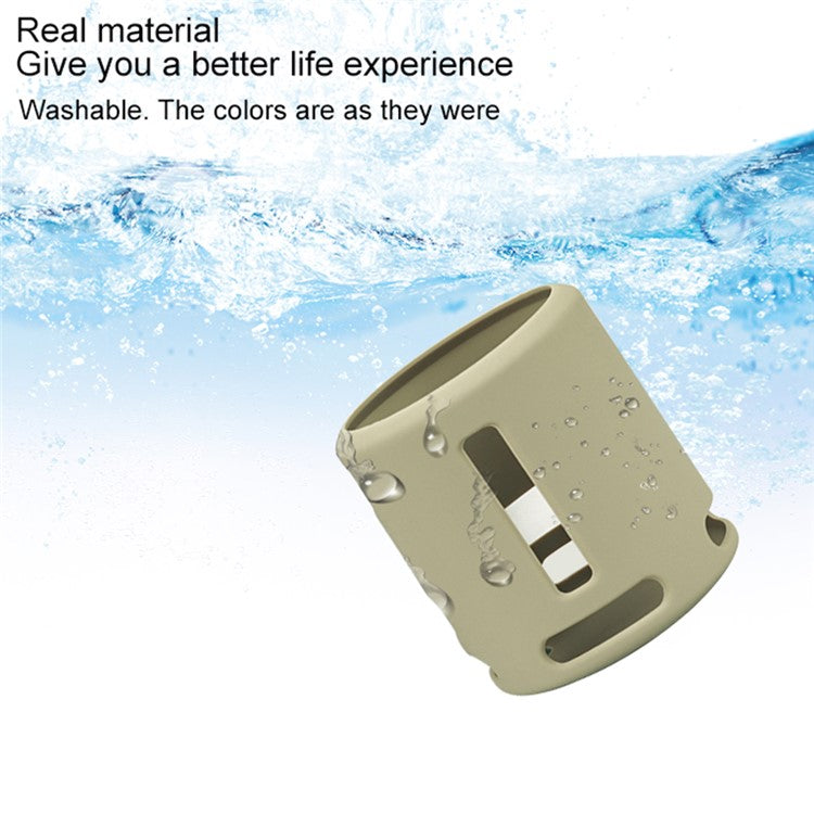 For Sony SRS-XB13 Portable Speaker Sleeve Silicone Case Protective Cover - Taupe