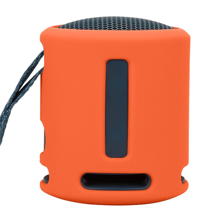 For Sony SRS-XB13 Portable Speaker Sleeve Silicone Case Protective Cover - Coral Red