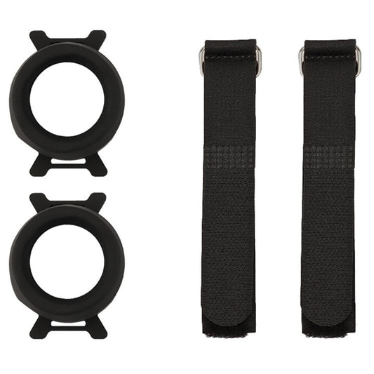 1 Pair Support Stand Case for JBL Flip Essential 2 Portable Bluetooth Speaker Silicone Sleeve Cover - Black
