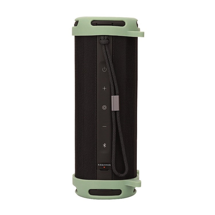 For Xiaomi 14 Ultra 1 Pair Bluetooth Speaker Soft Silicone Case Two End Protective Sleeve - Matcha Green