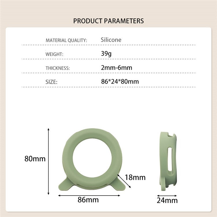 For Xiaomi 14 Ultra 1 Pair Bluetooth Speaker Soft Silicone Case Two End Protective Sleeve - Matcha Green