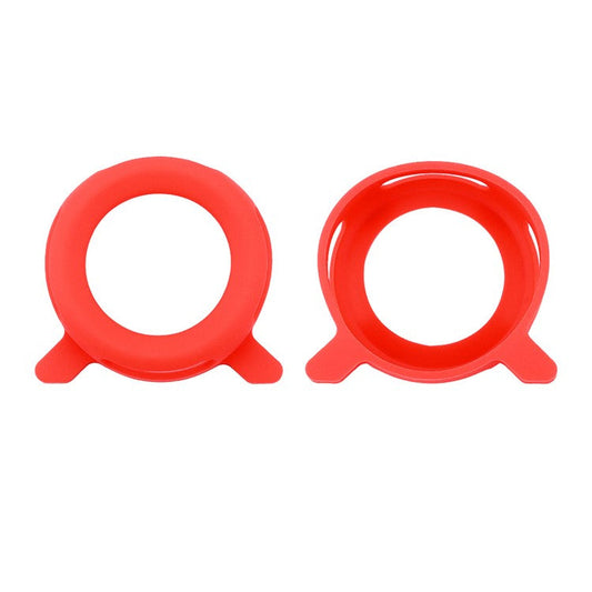 For Xiaomi 14 Ultra 1 Pair Bluetooth Speaker Soft Silicone Case Two End Protective Sleeve - Red