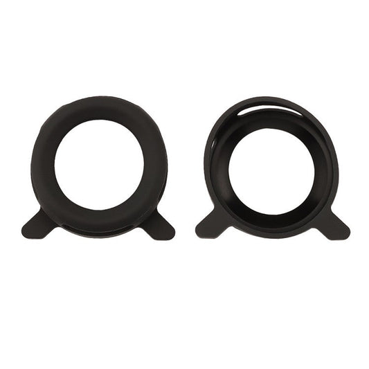 For Xiaomi 14 Ultra 1 Pair Bluetooth Speaker Soft Silicone Case Two End Protective Sleeve - Black