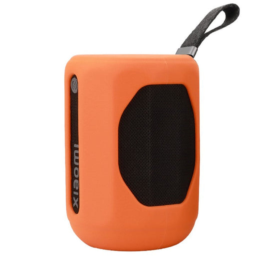 For Xiaomi Mini Bluetooth Speaker Case Anti-Scratch Silicone Sleeve with Strap - Orange