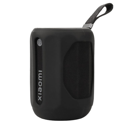 For Xiaomi Mini Bluetooth Speaker Case Anti-Scratch Silicone Sleeve with Strap - Black