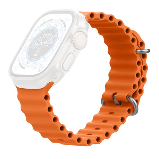 AHASTYLE WG102 for Apple Watch 10 46mm / Ultra 2 / Ultra 49mm / 9 8 7 45mm / SE (2023) SE (2022) SE 6 5 4 44mm / 3 2 1 42mm Watch Strap - Orange