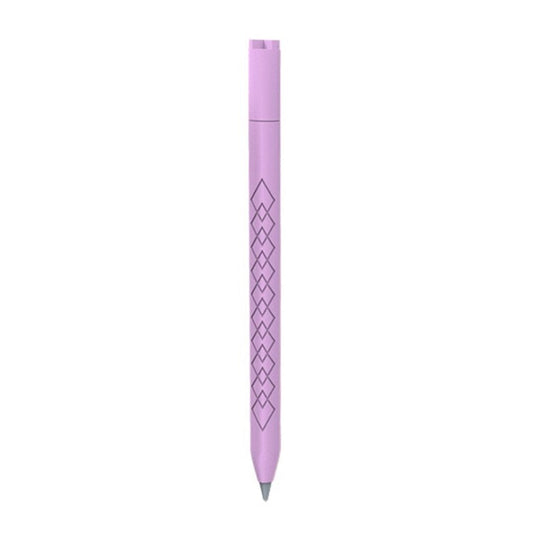 For Apple Pencil (USB-C) Diamond Texture Silicone Sleeve Stylus Pen Protective Cover - Purple