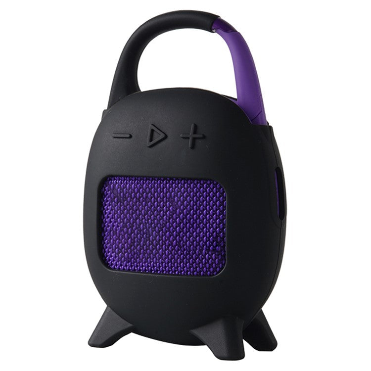 For JBL Clip 5 Portable Speaker Sleeve Anti-Collision Silicone Case Cover - Black