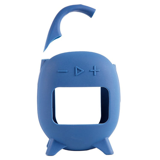 For JBL Clip 5 Portable Speaker Sleeve Anti-Collision Silicone Case Cover - Navy Blue