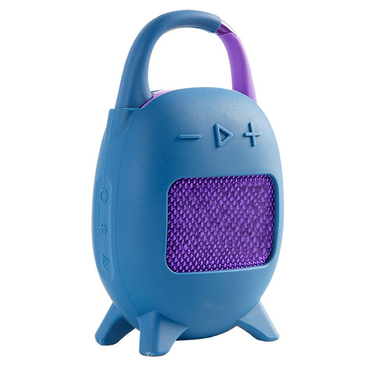 For JBL Clip 5 Portable Speaker Sleeve Anti-Collision Silicone Case Cover - Navy Blue