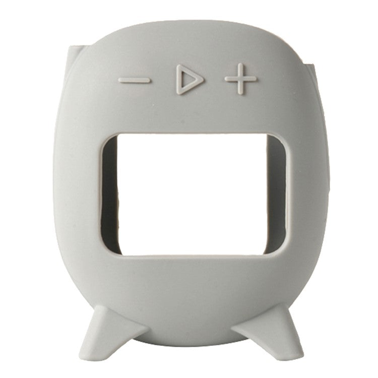 For JBL Clip 5 Portable Speaker Sleeve Anti-Collision Silicone Case Cover - Grey