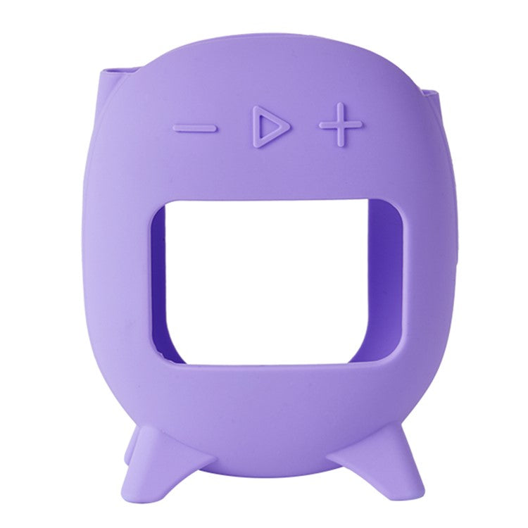 For JBL Clip 5 Portable Speaker Sleeve Anti-Collision Silicone Case Cover - Purple