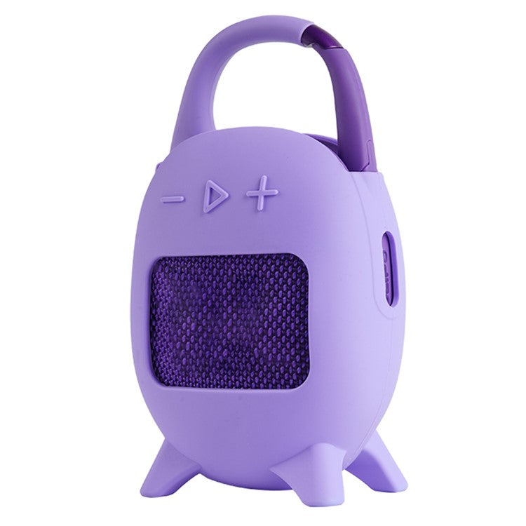 For JBL Clip 5 Portable Speaker Sleeve Anti-Collision Silicone Case Cover - Purple