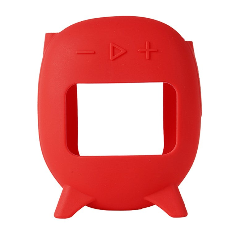 For JBL Clip 5 Portable Speaker Sleeve Anti-Collision Silicone Case Cover - Red
