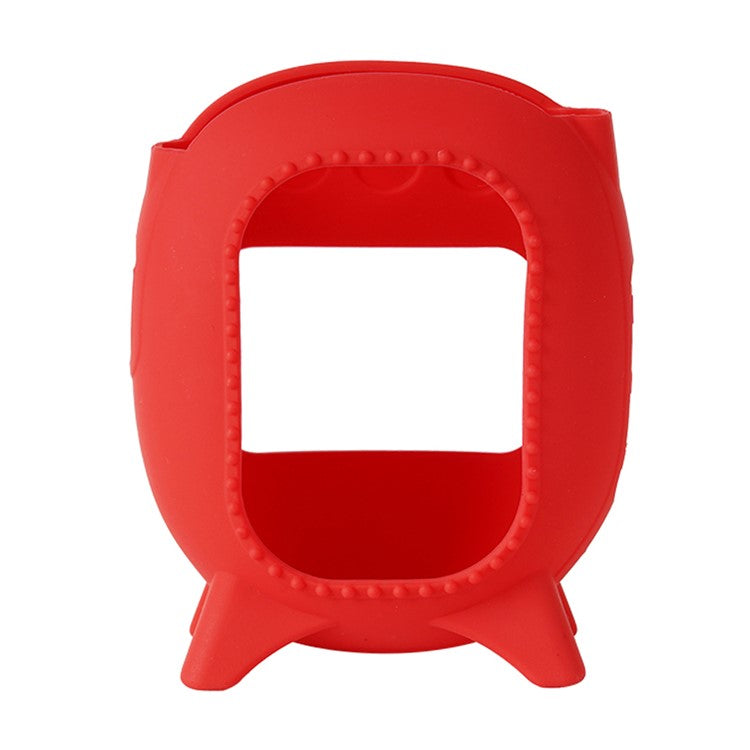 For JBL Clip 5 Portable Speaker Sleeve Anti-Collision Silicone Case Cover - Red