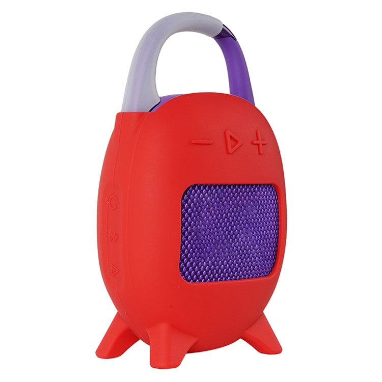 For JBL Clip 5 Portable Speaker Sleeve Anti-Collision Silicone Case Cover - Red